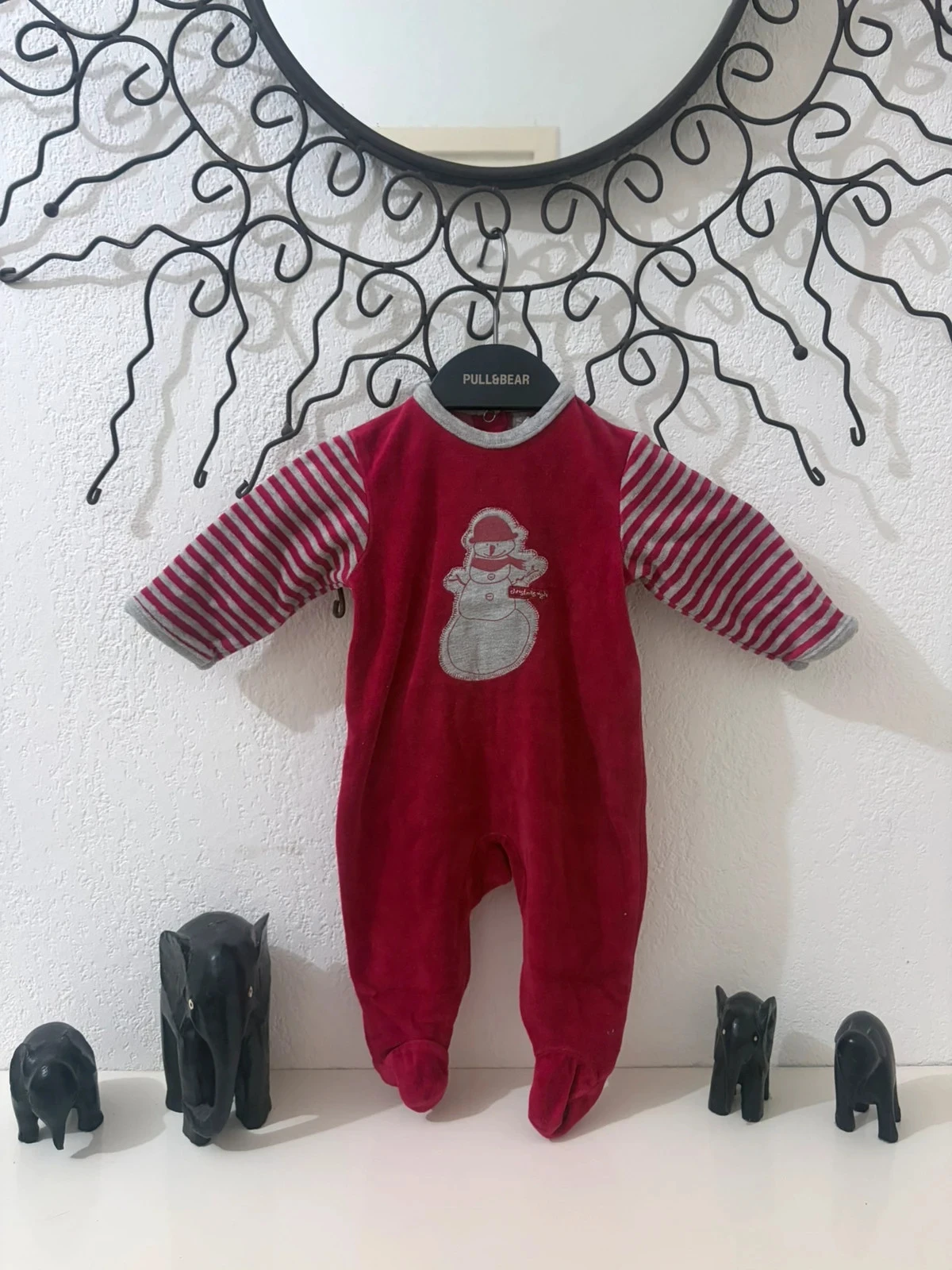 Grenouillère de Navidad en Terciopelo Orchestra Muñeco de Nieve – Talla 3 Meses (60 cm) – photo 2